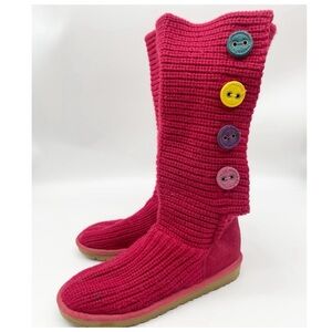 Ugg Cardy Classic Knit Sweater Boots Size 2 Youth